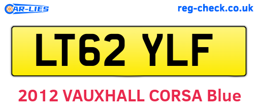 LT62YLF are the vehicle registration plates.