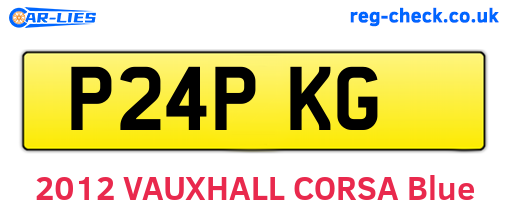 P24PKG are the vehicle registration plates.