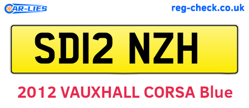 SD12NZH are the vehicle registration plates.