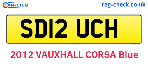 SD12UCH are the vehicle registration plates.