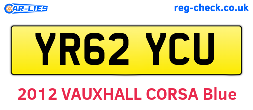 YR62YCU are the vehicle registration plates.