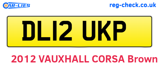 DL12UKP are the vehicle registration plates.