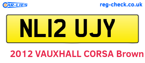 NL12UJY are the vehicle registration plates.