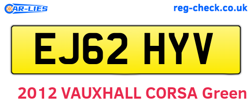 EJ62HYV are the vehicle registration plates.
