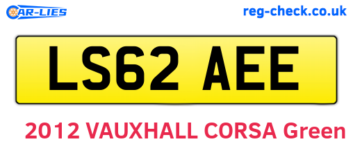 LS62AEE are the vehicle registration plates.