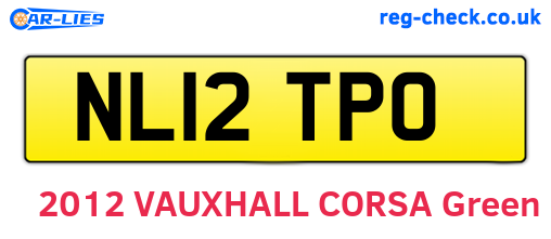 NL12TPO are the vehicle registration plates.