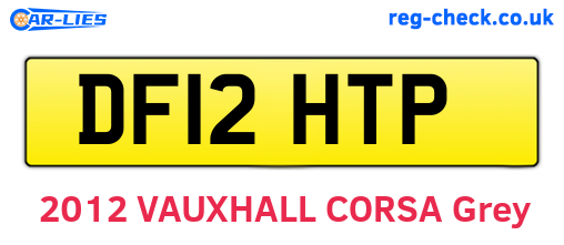 DF12HTP are the vehicle registration plates.