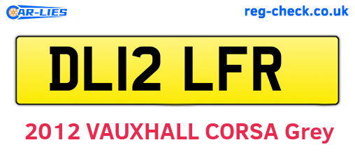 DL12LFR are the vehicle registration plates.