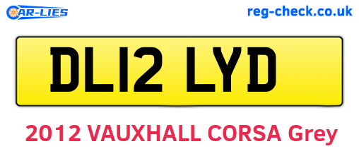 DL12LYD are the vehicle registration plates.