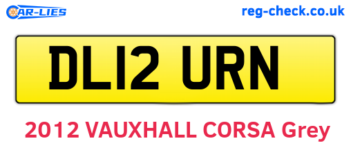 DL12URN are the vehicle registration plates.