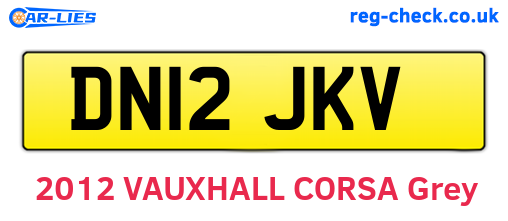 DN12JKV are the vehicle registration plates.