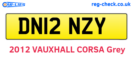 DN12NZY are the vehicle registration plates.