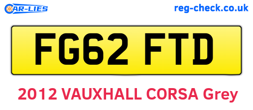 FG62FTD are the vehicle registration plates.