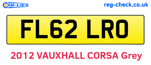 FL62LRO are the vehicle registration plates.