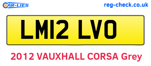 LM12LVO are the vehicle registration plates.