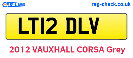 LT12DLV are the vehicle registration plates.