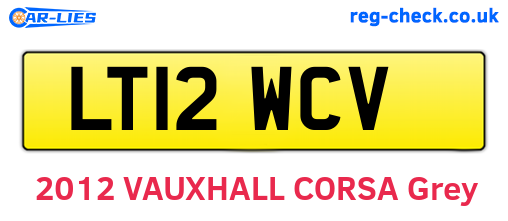 LT12WCV are the vehicle registration plates.