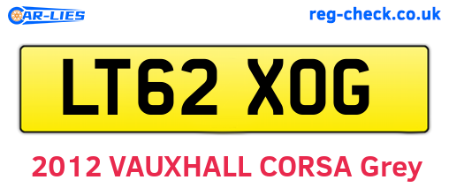 LT62XOG are the vehicle registration plates.