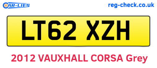 LT62XZH are the vehicle registration plates.