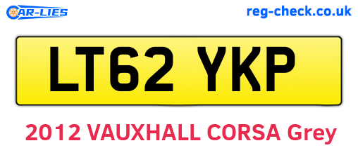 LT62YKP are the vehicle registration plates.