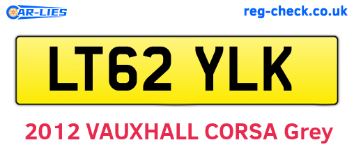 LT62YLK are the vehicle registration plates.