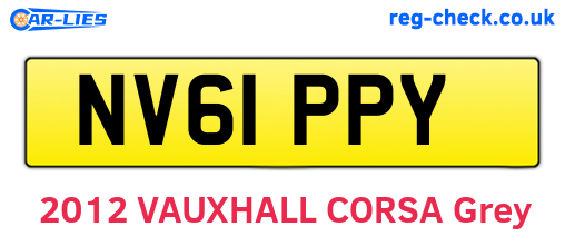 NV61PPY are the vehicle registration plates.