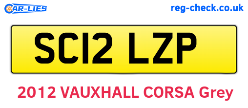 SC12LZP are the vehicle registration plates.