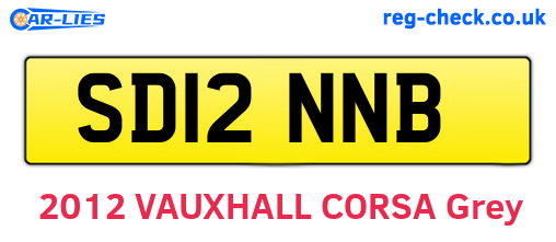 SD12NNB are the vehicle registration plates.