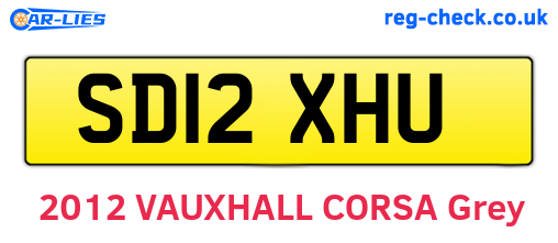 SD12XHU are the vehicle registration plates.