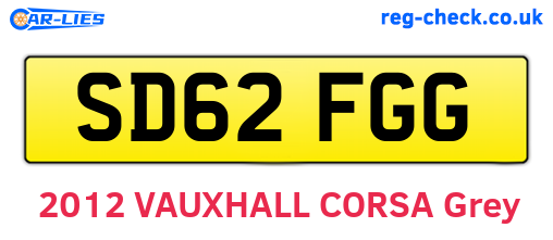 SD62FGG are the vehicle registration plates.