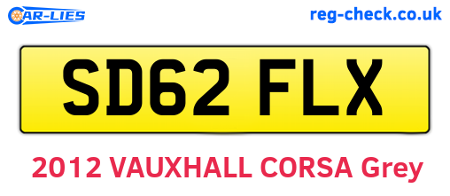SD62FLX are the vehicle registration plates.