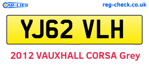 YJ62VLH are the vehicle registration plates.