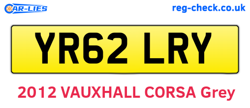 YR62LRY are the vehicle registration plates.