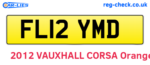 FL12YMD are the vehicle registration plates.
