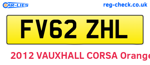 FV62ZHL are the vehicle registration plates.