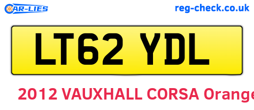 LT62YDL are the vehicle registration plates.