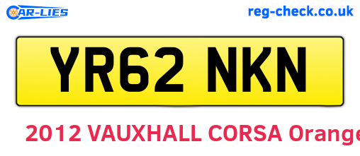 YR62NKN are the vehicle registration plates.