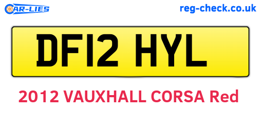 DF12HYL are the vehicle registration plates.