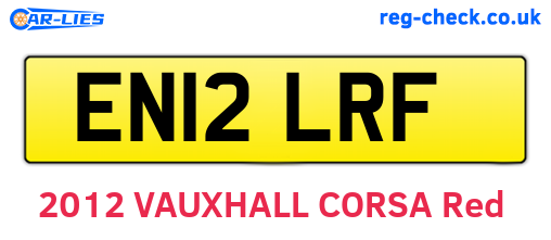 EN12LRF are the vehicle registration plates.