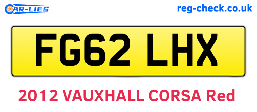 FG62LHX are the vehicle registration plates.