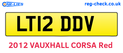 LT12DDV are the vehicle registration plates.