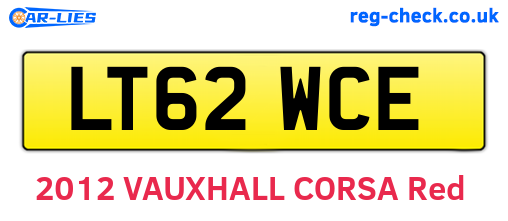 LT62WCE are the vehicle registration plates.