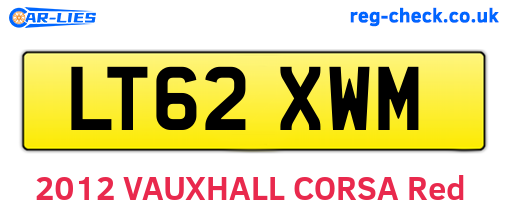 LT62XWM are the vehicle registration plates.
