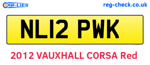 NL12PWK are the vehicle registration plates.