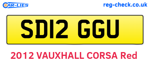 SD12GGU are the vehicle registration plates.