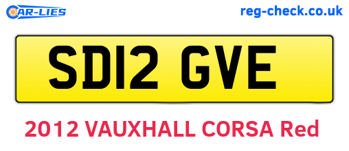 SD12GVE are the vehicle registration plates.