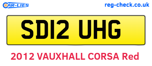 SD12UHG are the vehicle registration plates.