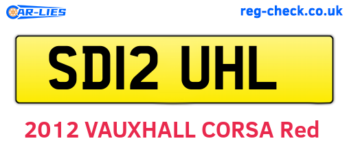 SD12UHL are the vehicle registration plates.