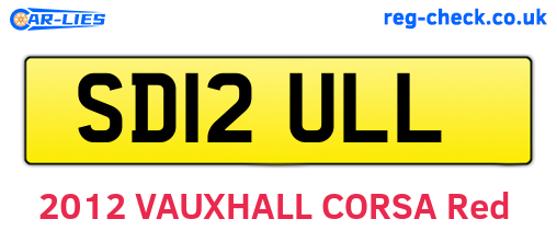SD12ULL are the vehicle registration plates.