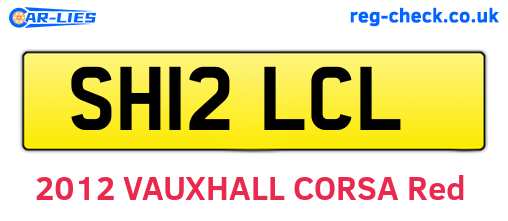 SH12LCL are the vehicle registration plates.